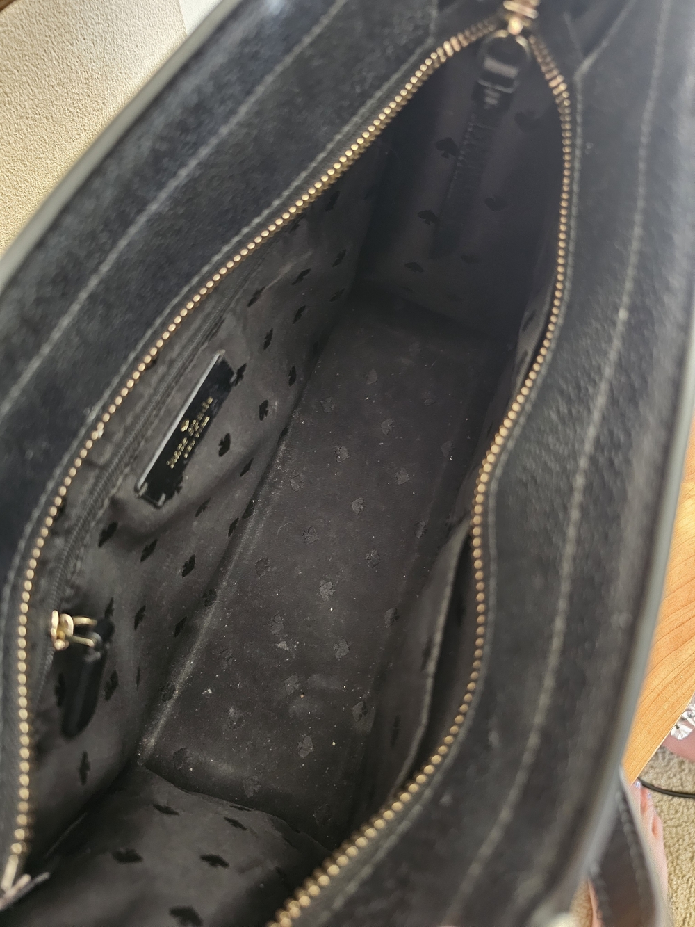 kate spade New York Black Leather Structured Tote - Picture 7 of 7